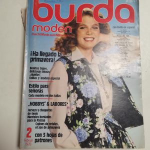 Revista Burda Moden, Febrero 1978, Incluye Patrones Y Cuaderno explicativo en español