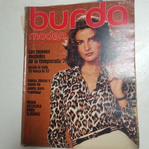Revista Burda Moden, Enero 1978, Incluye Patrones Y Cuaderno explicativo en español