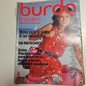 Revista Burda Moden, Junio 1979, Incluye Patrones Y Cuaderno explicativo en español