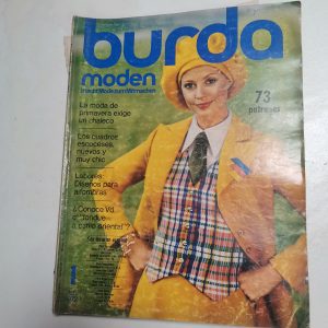 Revista Burda Moden, Enero 1972, Incluye Patrones Y Cuaderno explicativo en español
