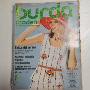 Revista Burda Moden, Junio 1972, Incluye Patrones Y Cuaderno explicativo en español