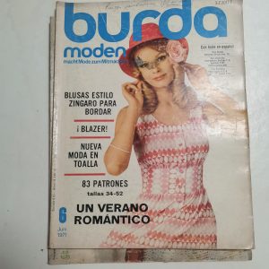 Revista Burda Moden, Junio 1971, Incluye Patrones Y Cuaderno en español