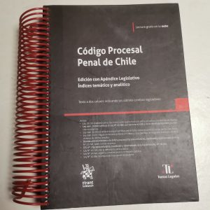 Codigo Procesal Penal De Chile, Con Apéndice Legislativo Autor PAULA VIAL REINAL,
