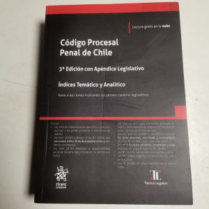 Codigo Procesal Penal De Chile, Paula Vial Reinal, Ed. Tirant Autor PAULA VIAL REINAL